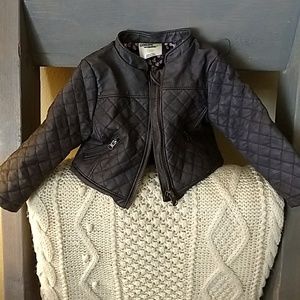 Genuine Kids Quilted Faux Leather Jacket